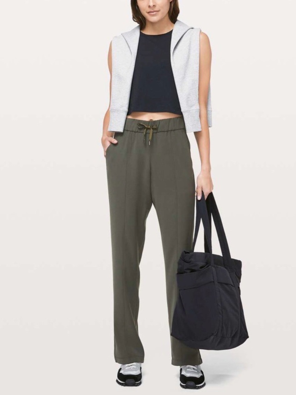 lululemon athletica Olive Green Drawstring Track Pants